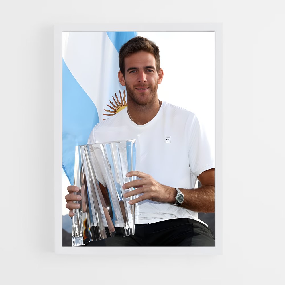 Poster La Victoire de Del Potro – affiche Tennis (vue 3)